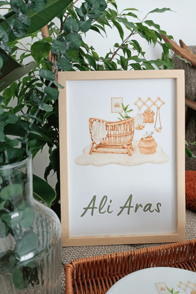 Bohem Bebek Kapı Süsü / Pano