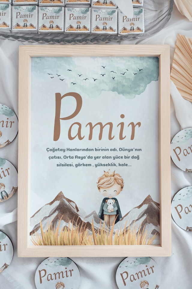 Erkek Bebek Kapı Süsü / Pano