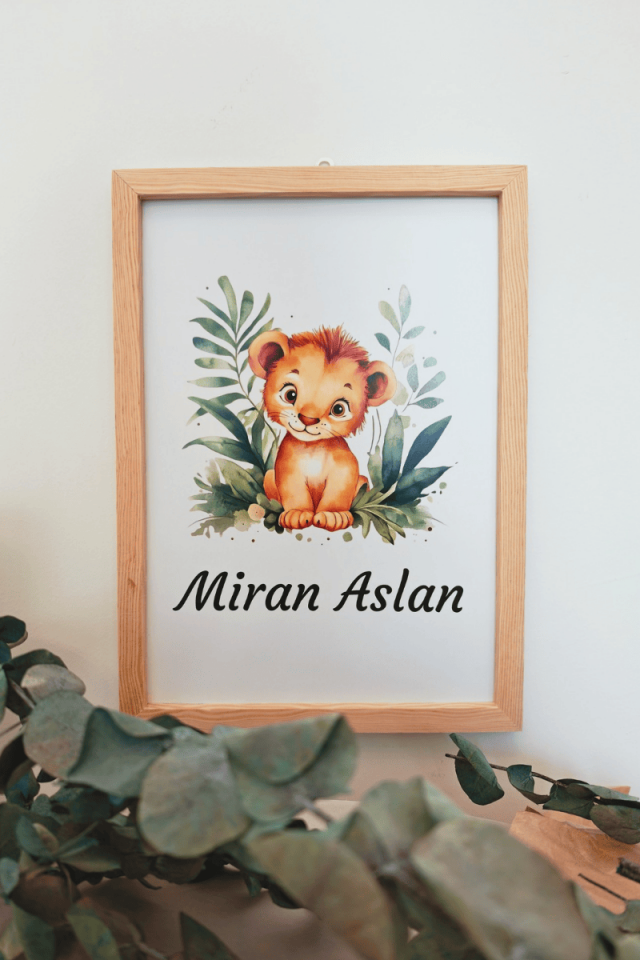 Aslan Konsept Bebek Kapı Süsü / Pano