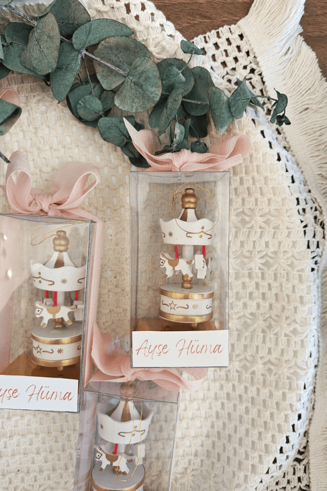 Kutulu Atlı Karınca Bebek Hediyelik - Özel Kurdeleli