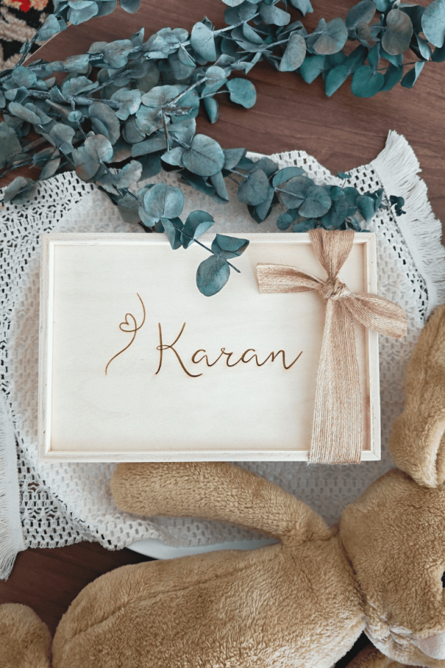 Bebek Ahşap Anı Kutusu