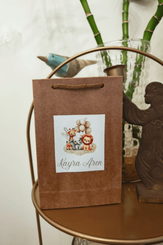 İsme Özel Kraft Karton Çanta