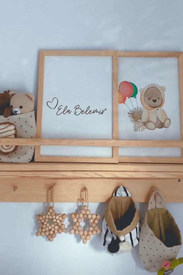 2' li Bebek Odası Pano / Kapı Süsü