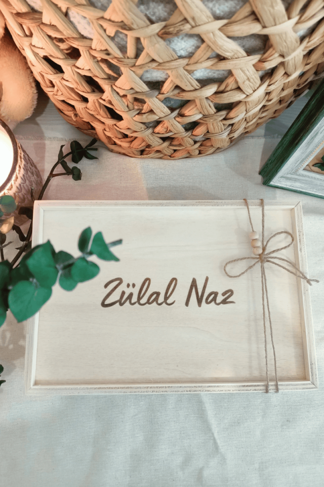 Bebek Ahşap Anı Kutusu