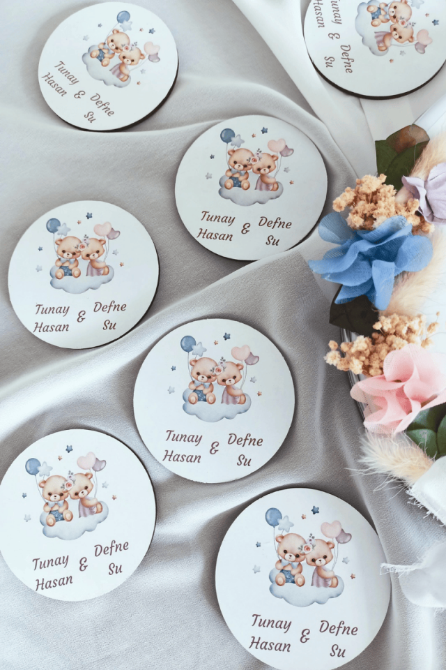 İkiz Bebek Hediyelik Magnet