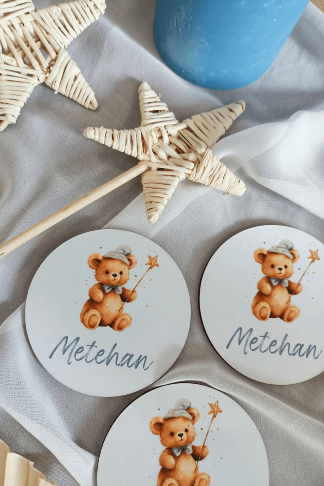 Ayıcık Tasarımlı Bebek Hediyelik Magnet