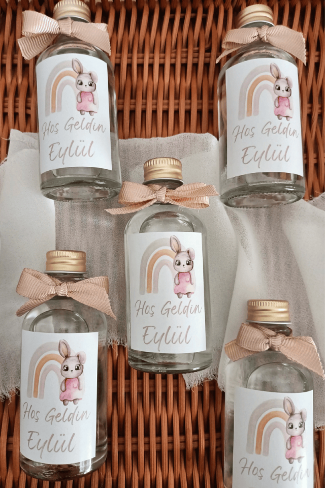 Cam Şişe Kolonya Bebek Hediyelik