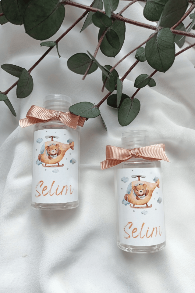 Plastik Şişe Kolonya Erkek Bebek Hediyelik