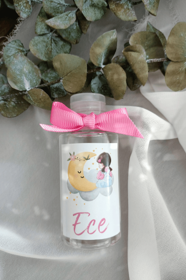 Plastik Şişe Kolonya Kız Bebek Hediyelik