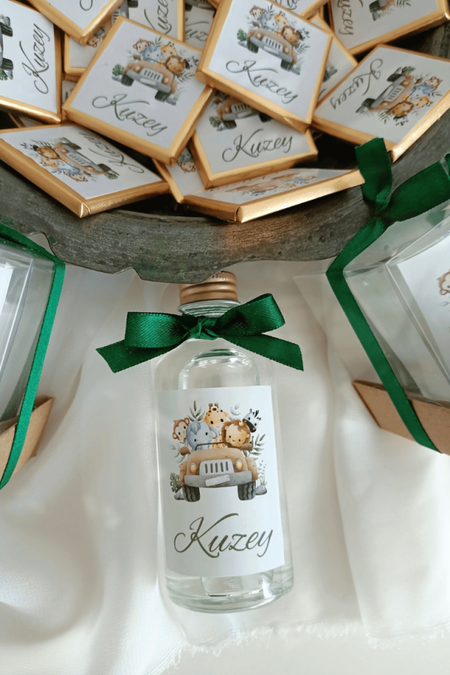 Cam Şişe Kolonya Erkek Bebek Hediyelik