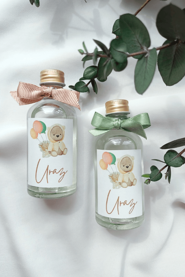 Cam Şişe Kolonya Bebek Hediyelik