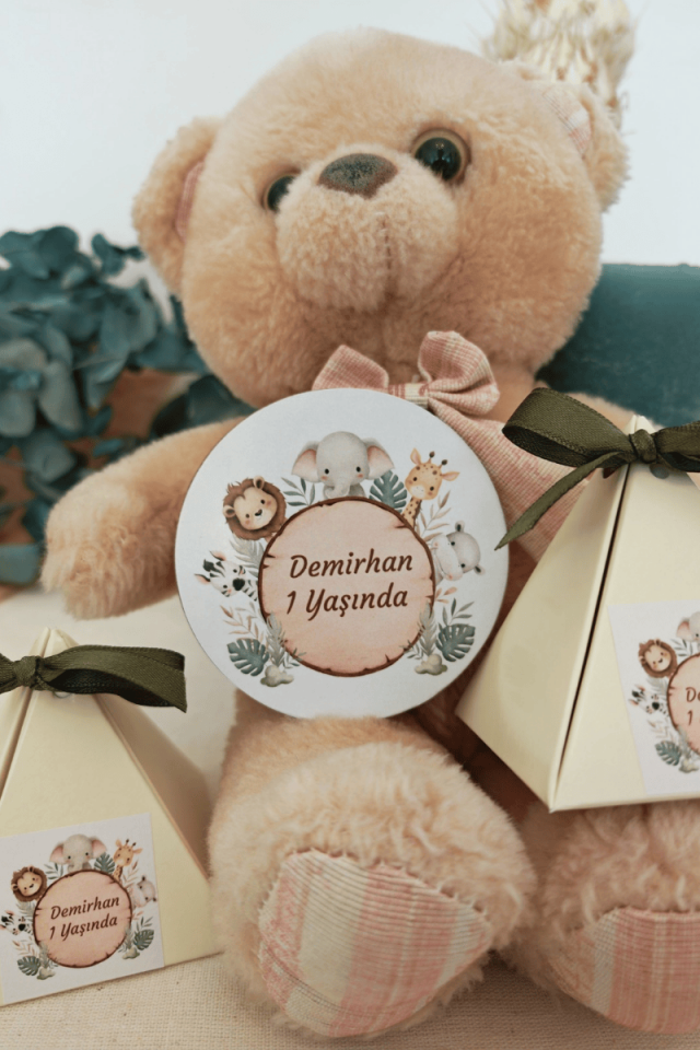Erkek Bebek Doğum Günü Hediyelik Magnet