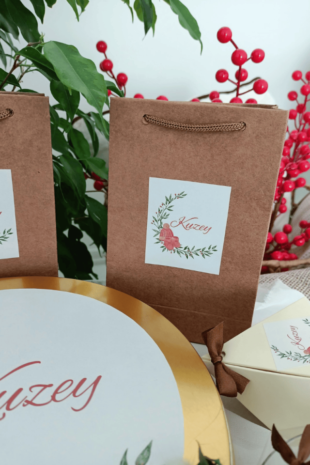 İsme Özel Kraft Karton Çanta