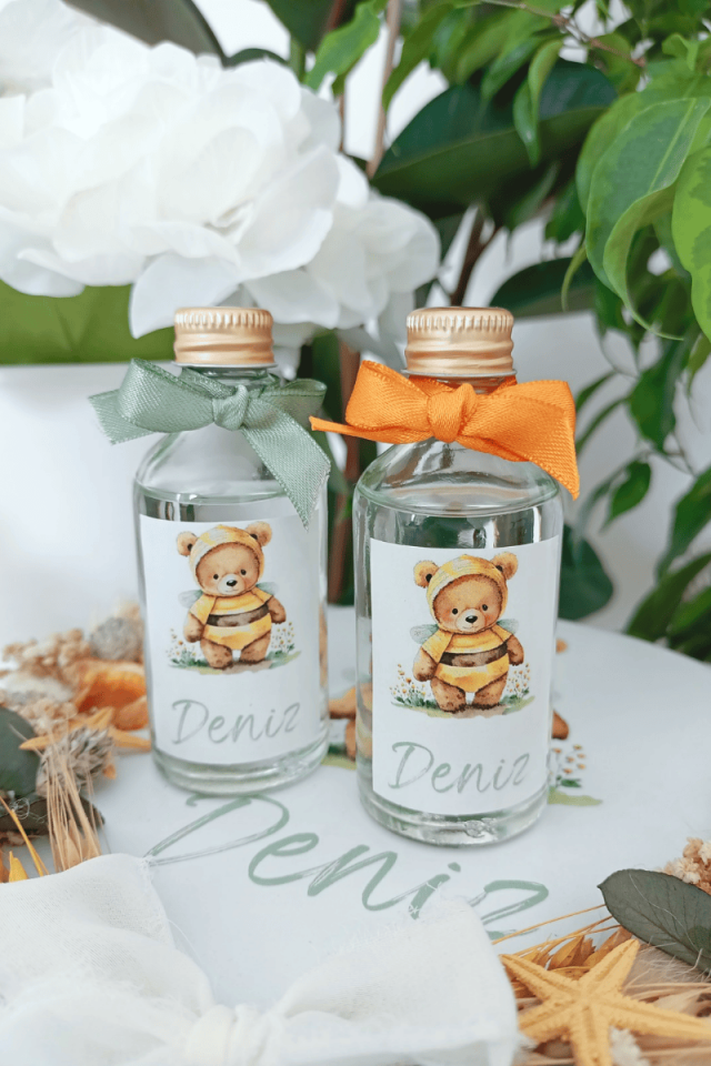 Cam Şişe Kolonya Bebek Hediyelik