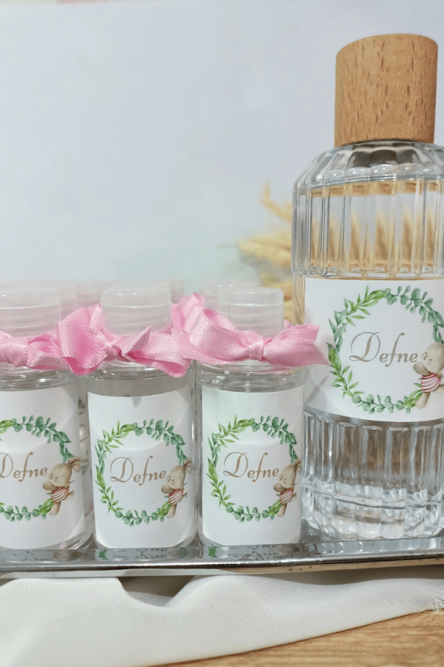 Plastik Şişe Kolonya Kız Bebek Hediyelik