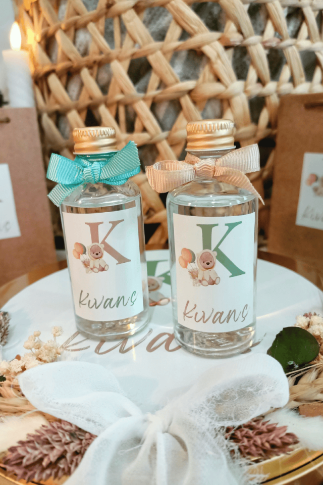 Cam Şişe Kolonya Bebek Hediyelik