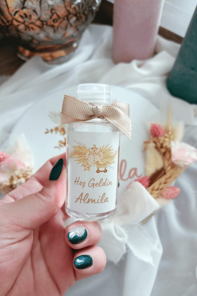 Plastik Şişe Kolonya Kız Bebek Hediyelik