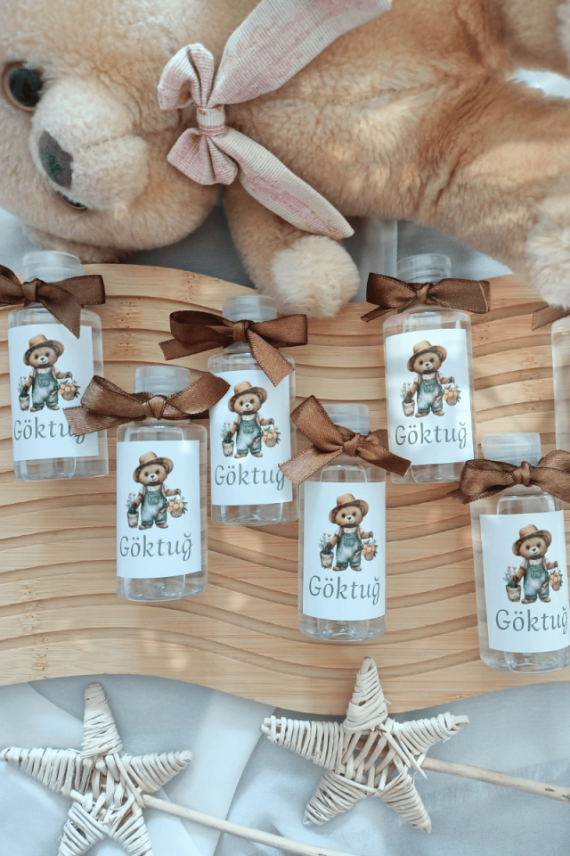 Plastik Şişe Kolonya Erkek Bebek Hediyelik