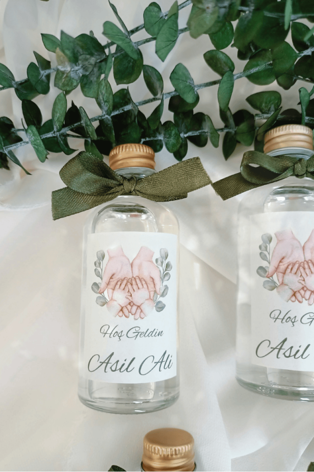 Cam Şişe Kolonya Bebek Hediyelik