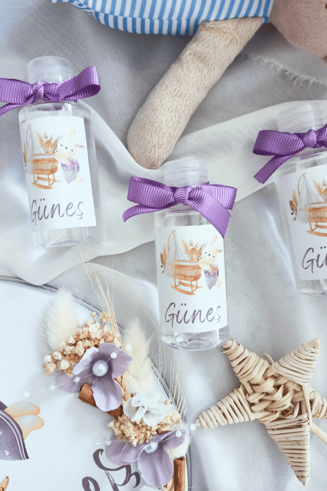 Plastik Şişe Kolonya Kız Bebek Hediyelik