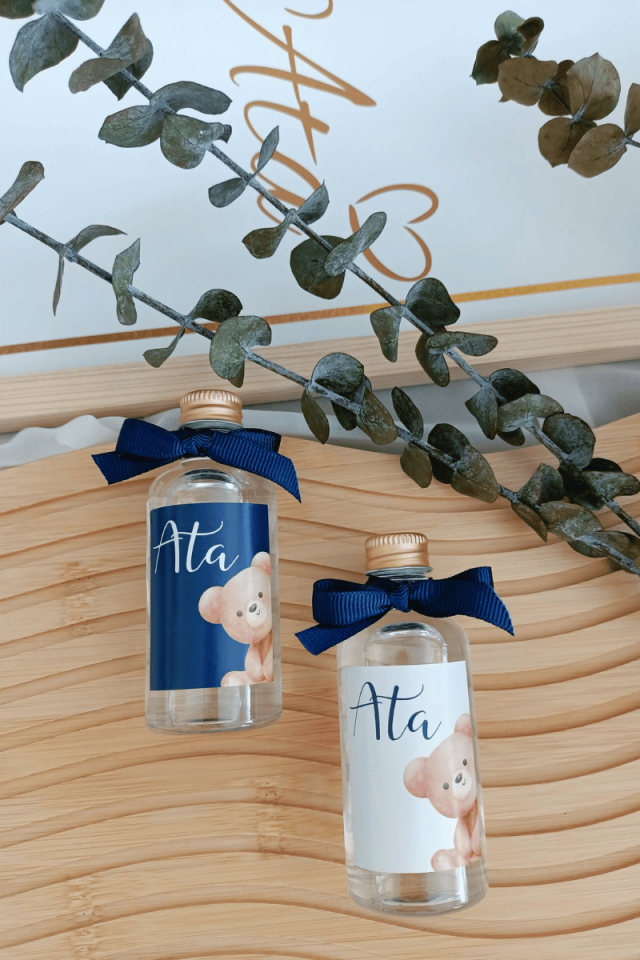 Cam Şişe Kolonya Erkek Bebek Hediyelik