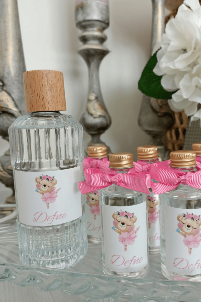 Ayıcık Tasarımlı Kız Bebek Büyük Boy İkramlık Kolonya