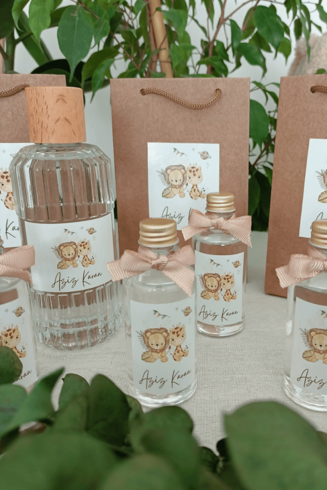 Hayvan Tasarımlı Bebek Büyük Boy İkramlık Kolonya