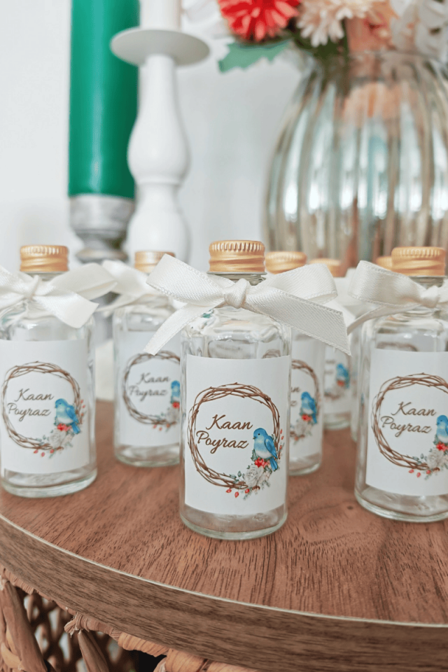 Cam Şişe Kolonya Bebek Hediyelik